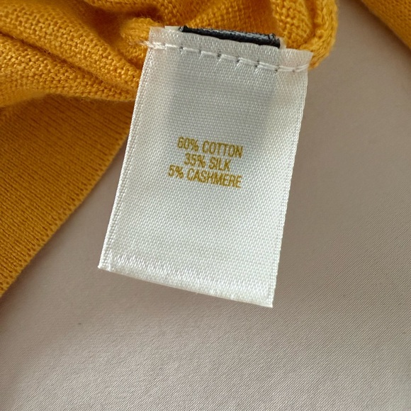 Kate Spade Yellow Flower Cotton/ Silk/ Cashmere Cardigan - Picture 3 of 3